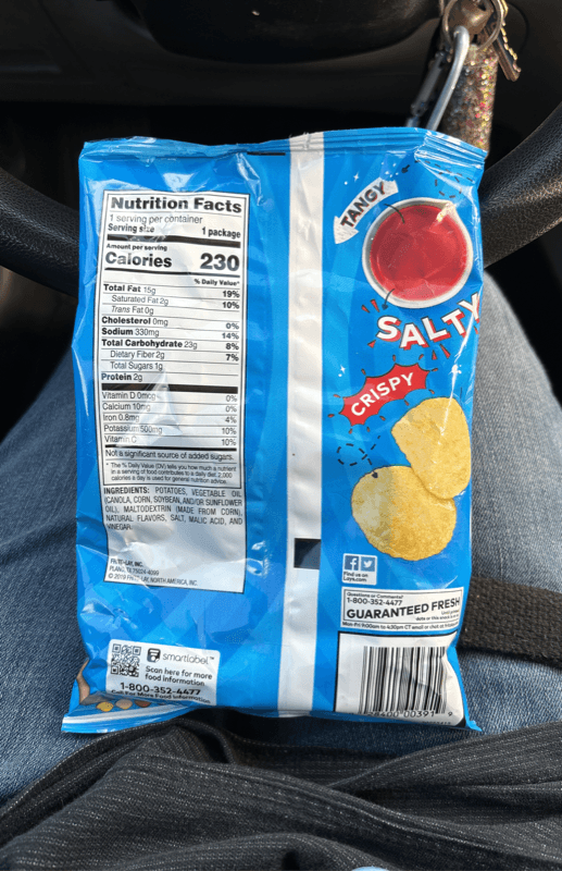 Lay'S Salt & Vinegar Potato Chips