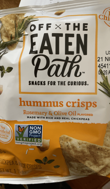 Off The Eaten Path Rosemary & Olive Oil Flavored Hummus Crisps