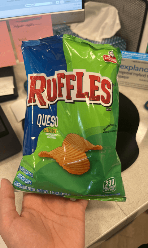 Ruffles Queso Cheese Flavored Potato Chips