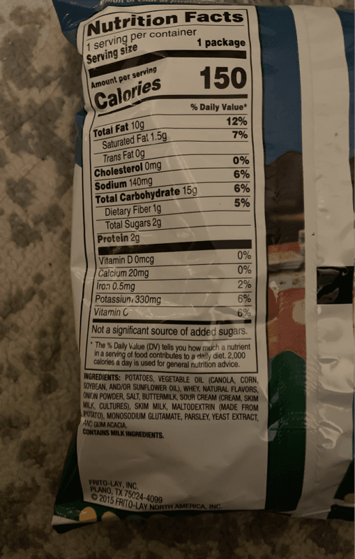 Ruffles Sour Cream & Onion