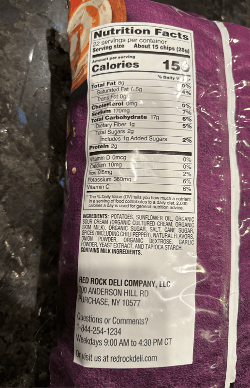 Red Rock Deli Sweet Chili & Sour Cream Flavored Potato Chips