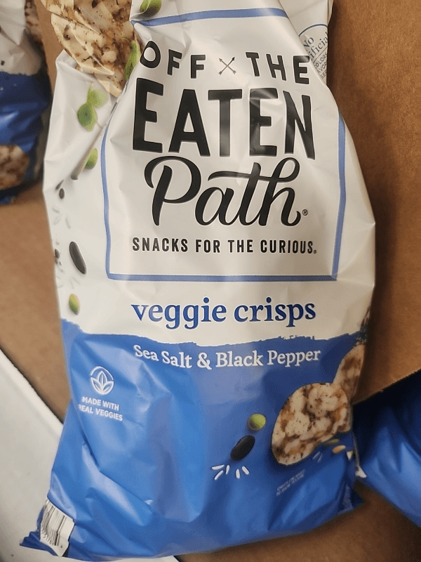 Off The Eaten Path Veggie Crisps Sea Salt & Black Pepper