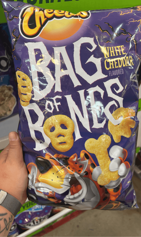 Fritolay Cheetos Bag Of Bones White Cheddar Flavored
