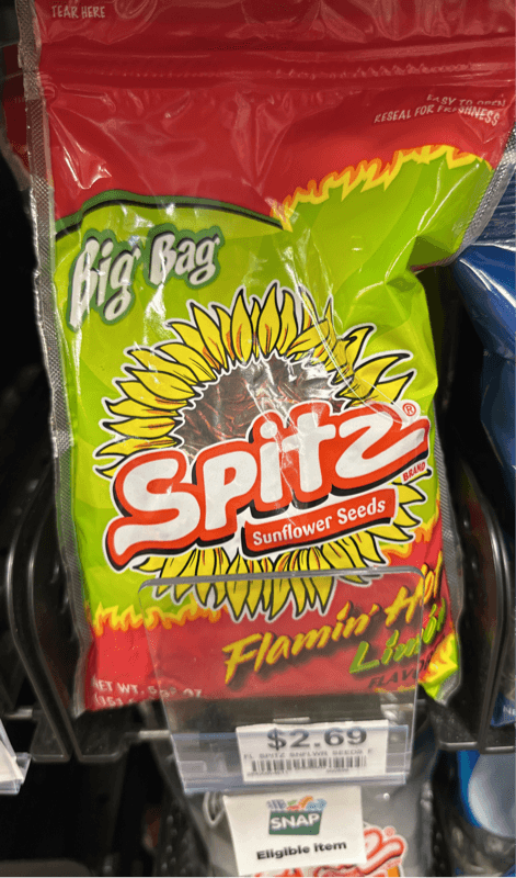 Spitz Sunflower Seeds Flamin' Hot Limon Flavor