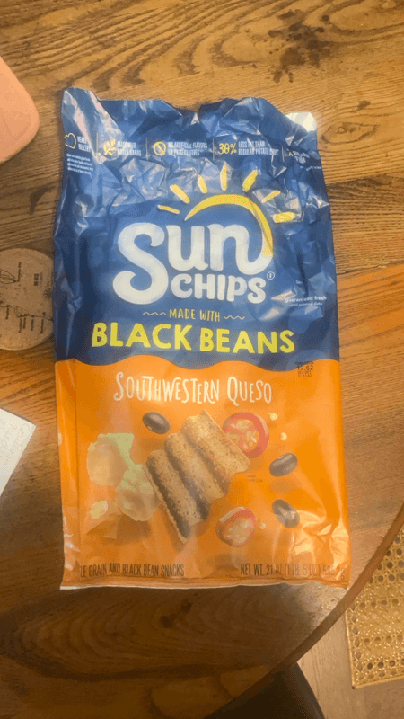 Sun Chips Made With Black Beans