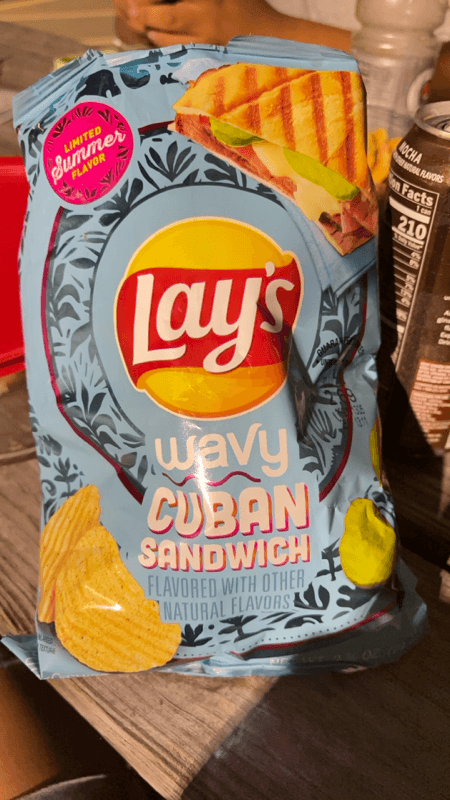 Lay'S Wavy Cuban Sandwich Potato Chips