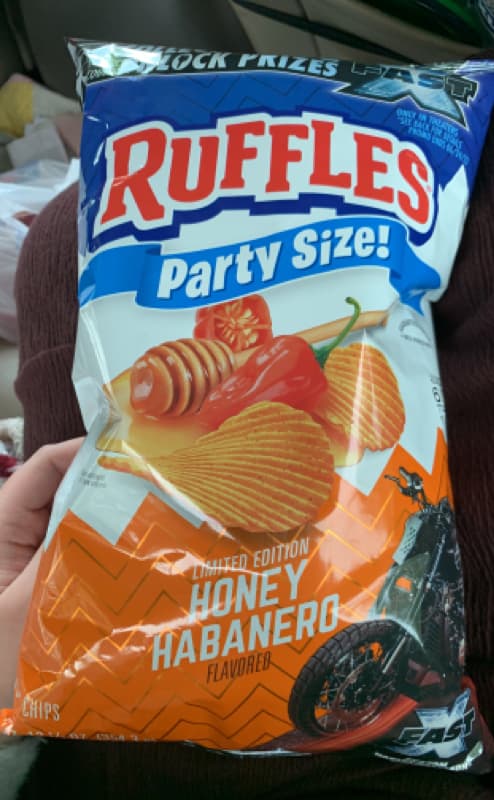 Ruffles Limited Edition Fast X Honey Habanero Flavored Potato Chips