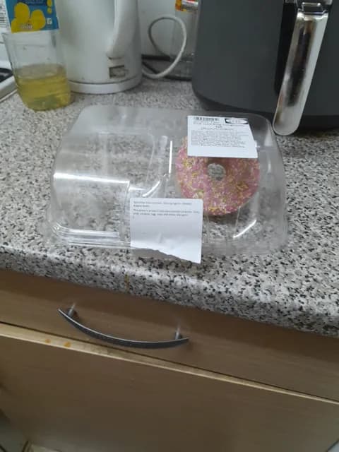 Pink Iced Ring Doughnuts