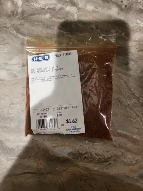 H-E-B Bulk Foods Southern Style Spice New Mexico Chili Pepper