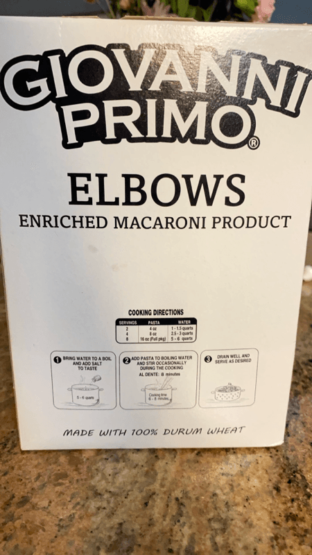 Giovanni Primo Elbows Enriched Macaroni Product
