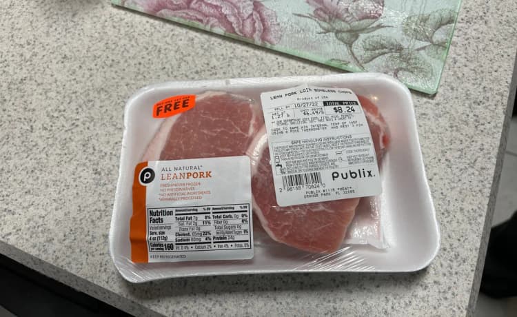Publix All Natural Lean Pork Loin Boneless Chops