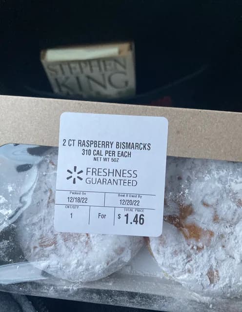 Walmart Freshness Guaranteed Raspberry Bismarcks