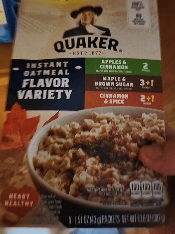Quaker Instant Oatmeal Flavor Variety