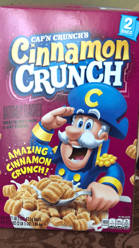 Cap'N Crunch'S Cinnamon Crunch Sweetened Corn & Oat Cereal 2 Bags