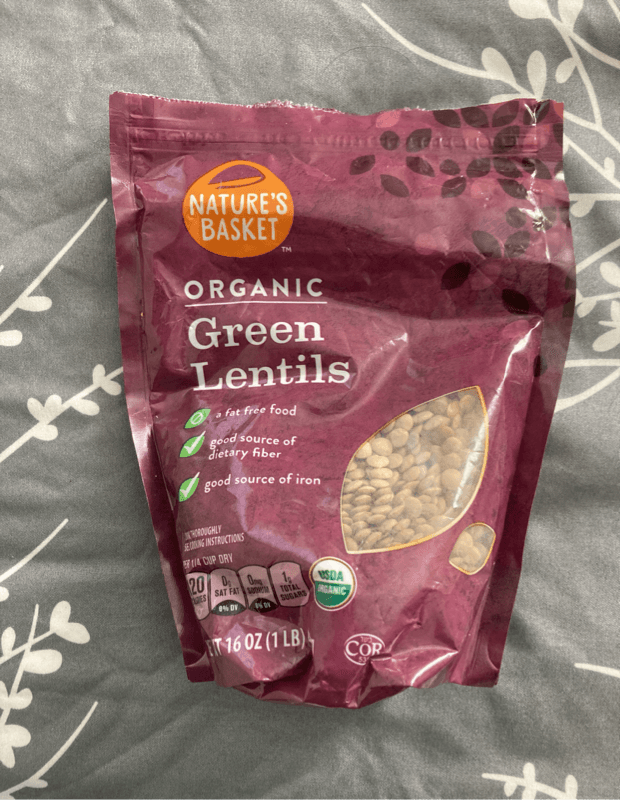 Nature'S Basket Organic Green Lentils