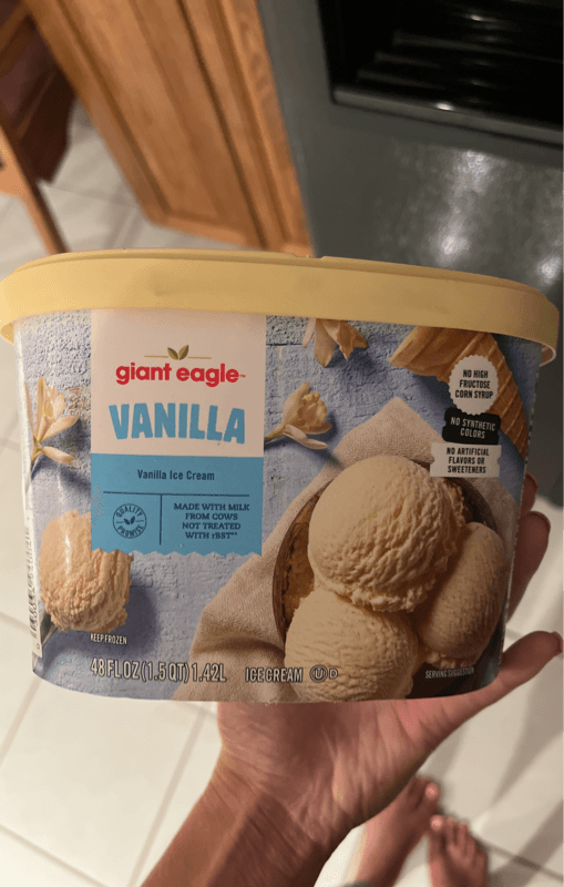 Giant Eagle Vanilla Ice Cream
