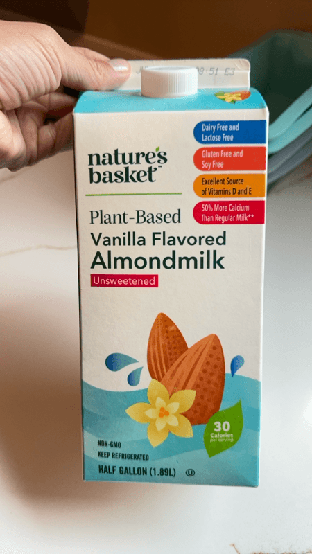 Nature'S Basket Plant-Based Vanilla Flavored Almondmilk Unsweetened