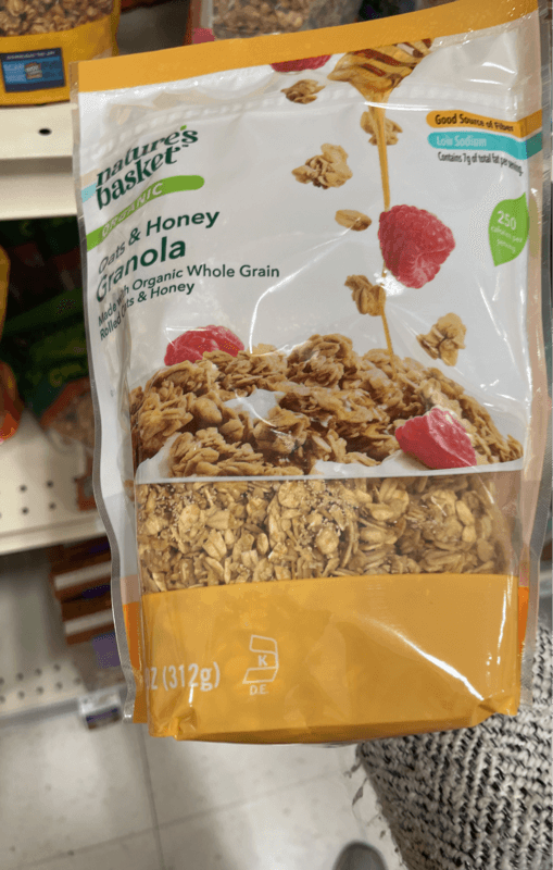 Giant Eagle Nature'S Basket Organic Oats & Honey Granola