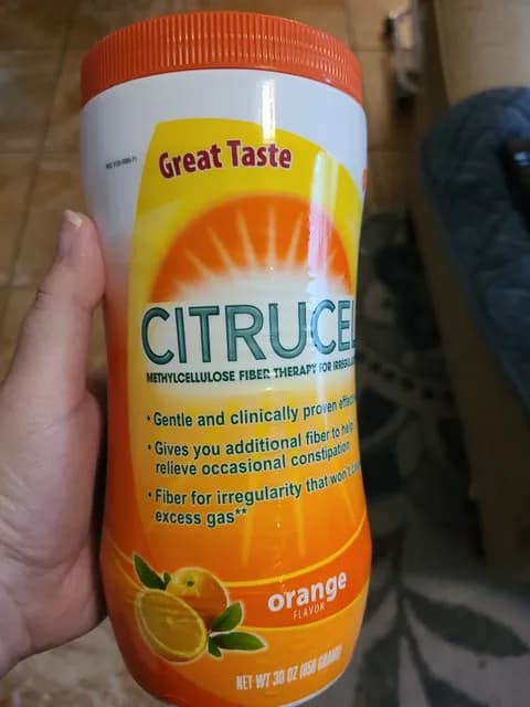 Citrucel Fiber Therapy Powder Orange Flavor
