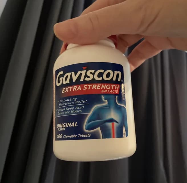Gaviscon Extra Strength Antacid Original Flavor 100 Chewable