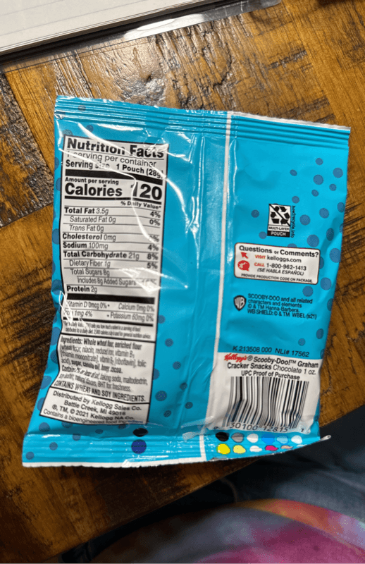 Kellogg’S Scooby Doo Chocolate Baked Graham Cracker