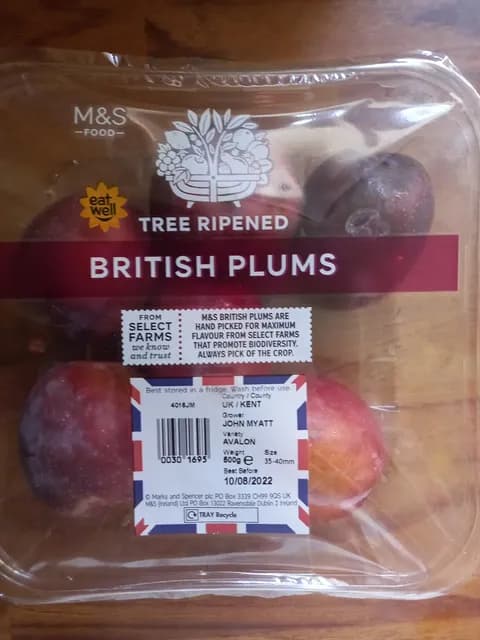 M&S Food Tree Ripened British Plums