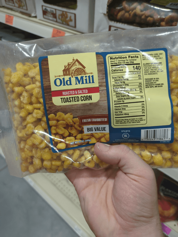 Old Mill Roasted & Salted Toasted Corn