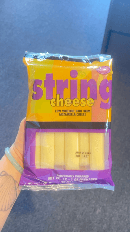 Trader Joe'S String Cheese Low Moisture Part Skim Mozzarella Cheese