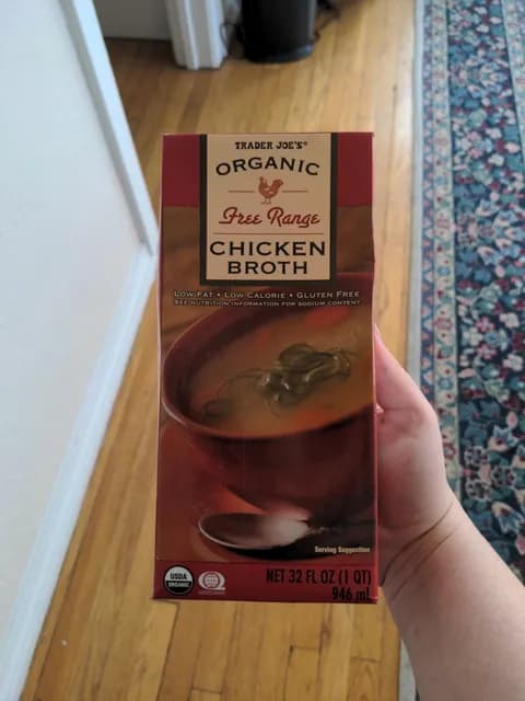 Is it Low FODMAP? Trader Joe's Organic Free Range Chicken Broth