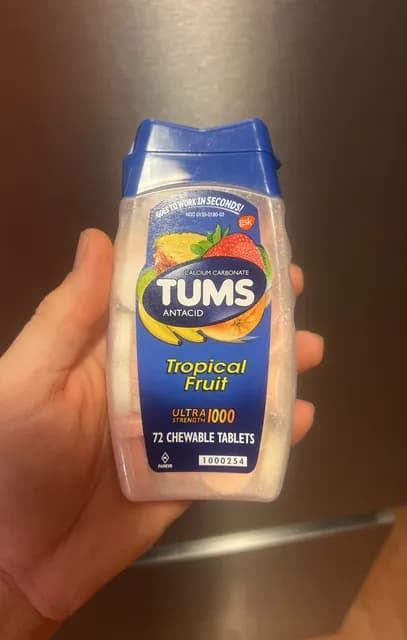 Tums Antacid Tropical Fruit Chewable