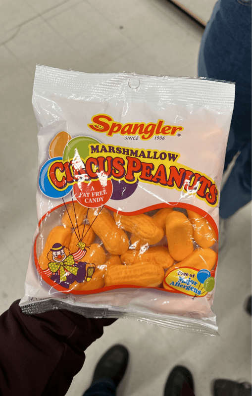 Spangler Marshmallow Circus Peanuts Candy