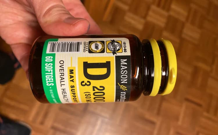 Mason Natural Vitamin D3 2000 Iu 50 Mcg 60 Softgels