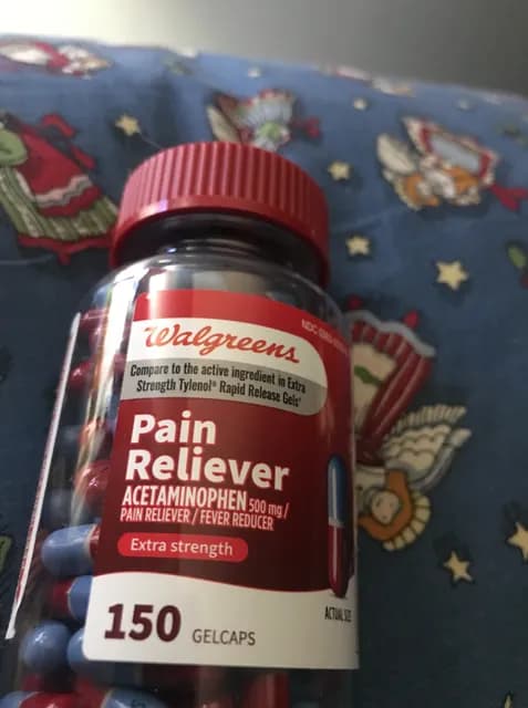 Walgreens Extra Strength Acetaminophen Pain Reliever 150 Gelcaps