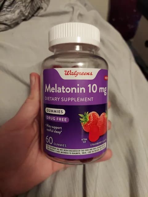 Walgreens Melatonin Strawberry Flavor Gummies