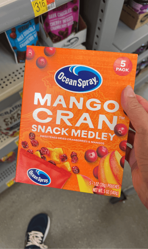 Ocean Spray Mango Cran Snack Medley