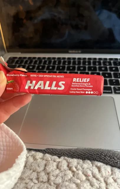 Halls Relief Strawberry Flavor Drops