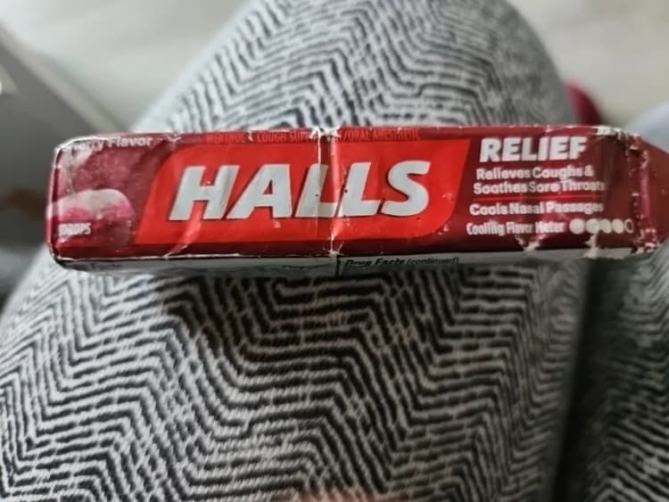 Halls Relief Menthol Cough Suppressant Cherry Flavor Drops