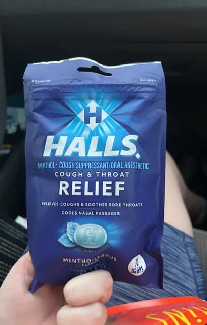 Halls Menthol Cough & Throat Relief Mentho-Lyptus Flavor
