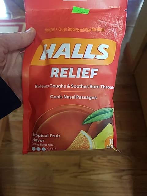 Halls Relief Tropical Fruit Flavor