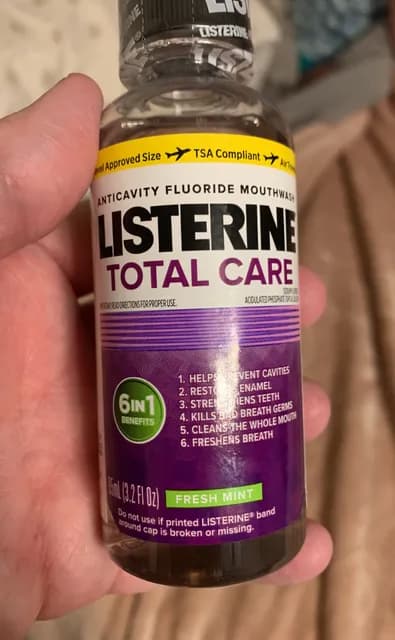 Listerine Total Care Fresh Mint Anticavity Fluoride Mouthwash