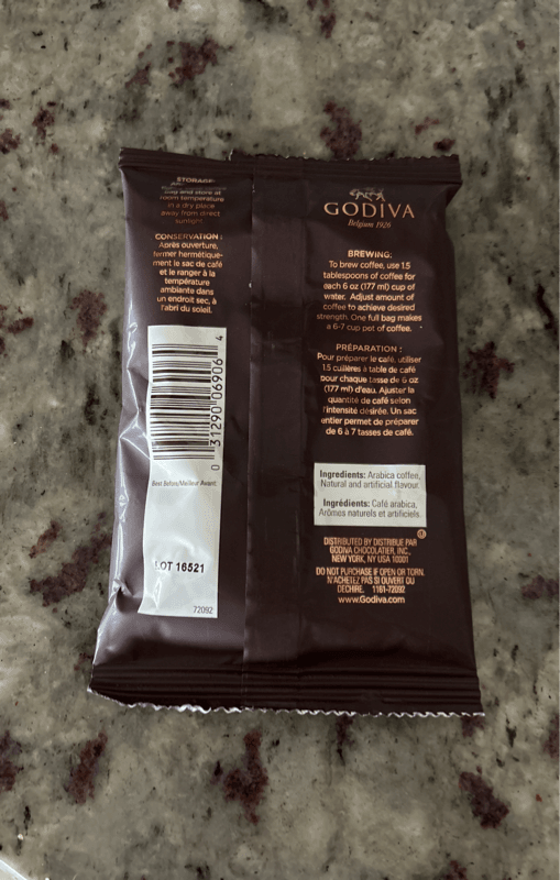 Godiva Chocolate Truffle Coffee