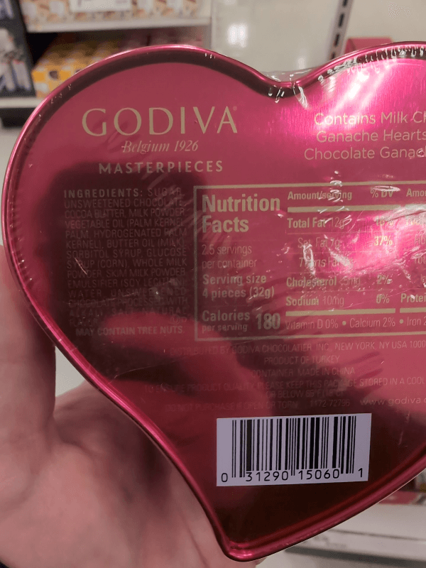 Godiva Chocolatier Belgium 1926 Masterpieces Chocolate Ganache Hearts