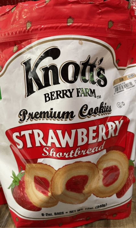 Knott'S Berry Farm Premium Cookies Strawberry Shortbread