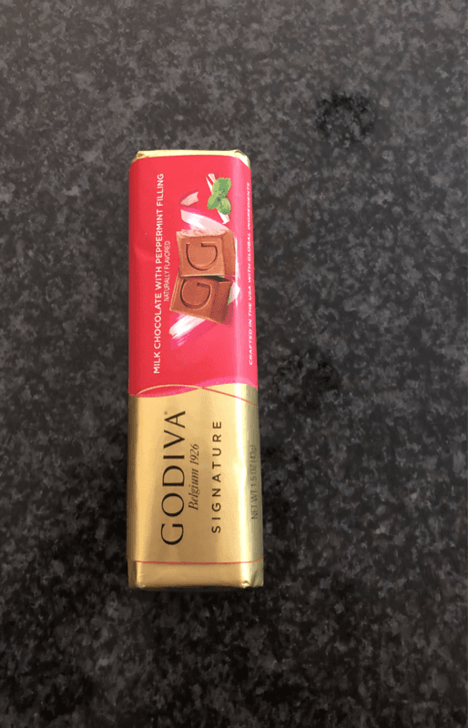 Godiva Milk Chocolate With Peppermint Filling