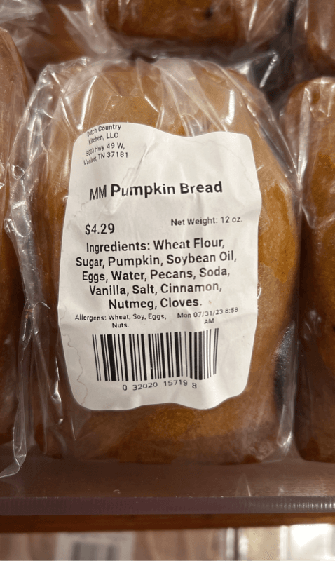Mm Pumpkin Bread