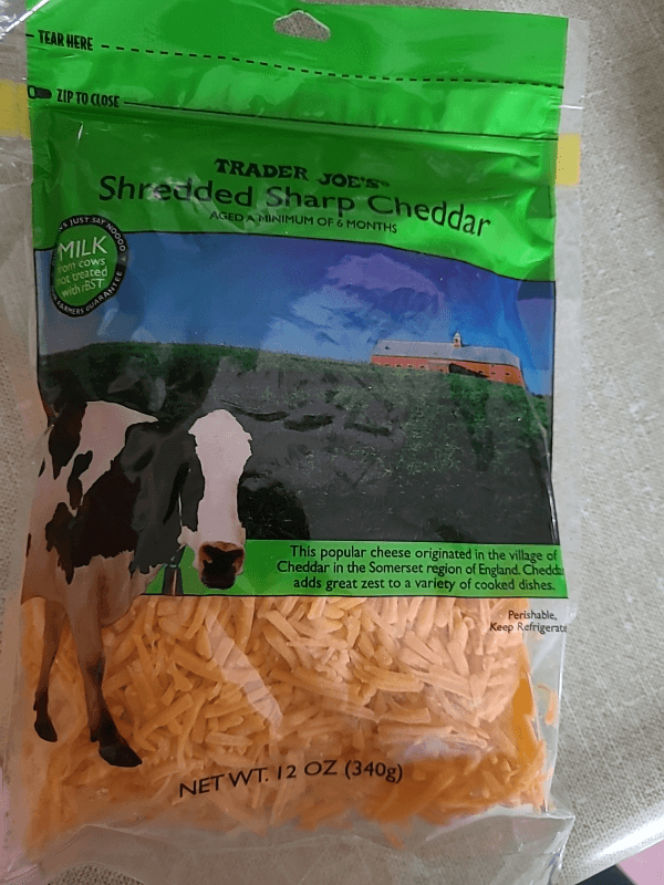 Trader Joe'S Shredded Sharp Cheddar