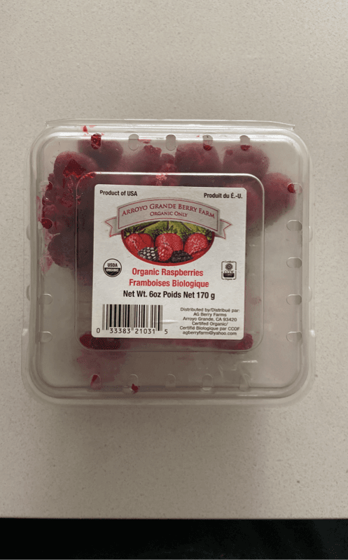 Arroyo Grande Berry Farm Organic Raspberries