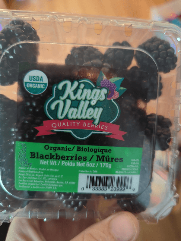 Kings Valley Organic Blackberries