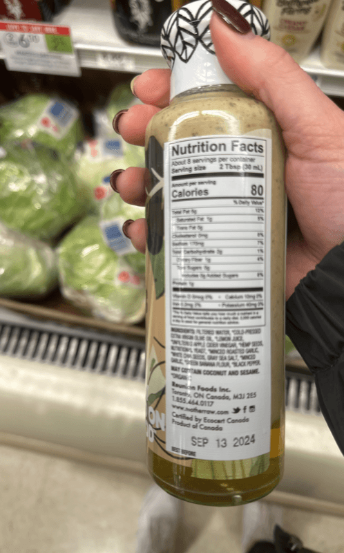 Mother Raw Organic Roasted Garlic Caesar Dressing & Marinade