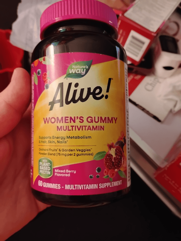 Natures Way Alive! Multi-Vitamin Gummies For Womens 26 Fruits & Vagetables